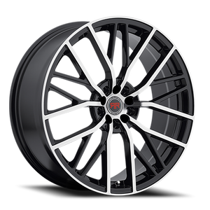 Revolution Racing Rr07 Wheel 18x8 5x114.3 & 5x120 Black Machined 40mm | RR07-18851143120+40BM