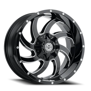 Scorpion Sc30 Wheel 20x9 5x127 & 5x139.7 Black Milled -12mm | SC30-200952739-12ML