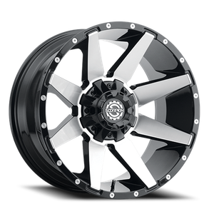 Scorpion Sc31 Wheel 24x14 6x135 & 6x139.7 Black Machined -76mm - MINIMUM PURCHASE OF 4 WHEELS | SC31-241463539-76BM