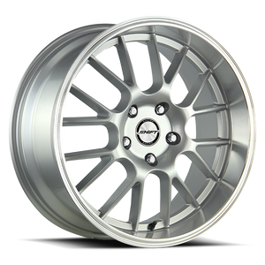 DOORBUSTER PRICING! - Shift H28 Crank Wheel 18x8.5 5x114.3 & 5x120 Silver w/ Polished Lip 30mm - FREE T-SHIRT INCLUDED! | H28850130SP