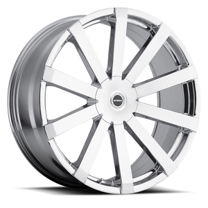 DOORBUSTER PRICING! - Strada S50 Gabbia Wheel 28x10 6x135 & 6x139.7 Chrome 25mm - MINIMUM PURCHASE OF 4 WHEELS - FREE T-SHIRT INCLUDED! | S50A60725