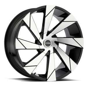 DOORBUSTER PRICING! - Strada S62 Moto Wheel 20x8.5 5x114.3 & 5x120 Gloss Black Machined 35mm - FREE T-SHIRT INCLUDED! | S62050135GBM