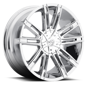 Vct V28 Wheel 18x7.5 5x114.3 & 5x120 Chrome 40mm | V28-18751051143120+40