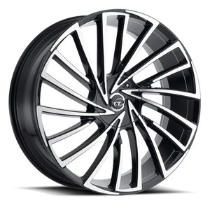 Vct V79 Wheel 22x8.5 5x108 & 5x115 Black Machined 38mm | V79-228550815+38BM