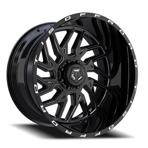 Tis 544Bm Wheel 20x10 8x170 Gloss Black w/ Milled Accents - 25 mm | 544BM-2108725