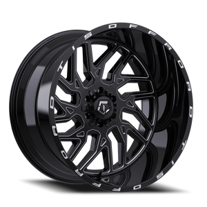 Tis 544Bm Wheel 20x9 6x135 & 6x139.7 Gloss Black w/ Milled Accents - 18 mm | 544BM-2096818