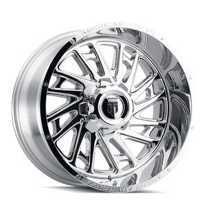 American Truxx At1905 Blade Wheels Rims 22x12 5x127 5x139.7 Chrome -44mm | AT1905-22252C-44