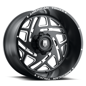 DOORBUSTER PRICING! - American Truxx At1904 Cosmos Wheel 20x12 8x165.1 Satin Black Milled -44mm | AT1904-2281M-44