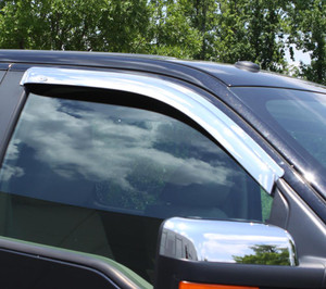 Auto Ventshade Chrome Ventvisor Deflector - 2 pc | BBFF 682301