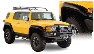 Bushwacker® 31924-02 Extend A Fender Flares OE Matte Black 4pc For FJ Cruiser