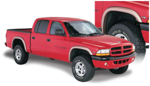 Bushwacker 51905-02 Extend A Fender Flares OE Matte Black 4pc For Dodge Dakota