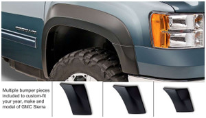 Bushwacker 40107-02 Extend A Fender Flares OE Matte Black Pair For Sierra 1500