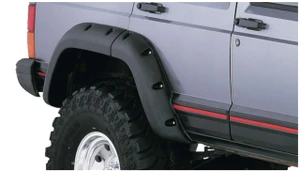 Bushwacker® 10036-07 Cut Out Fender Flares OE Matte Black Pair For Jeep Cherokee