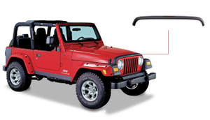 Bushwacker 14006 TrailArmor Hood Stone Guard OE Matte Black For Jeep Wrangler