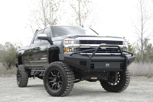 Fab Fours CH08-Q2062-1 Elite Front Bumper Black Chevy Silverado 3500 HD
