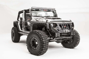 Fab Fours GR1000-1 Grumper Grill/Front Bumper Black Jeep Wrangler