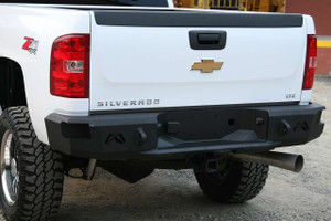 Fab Fours CH11-W2151-1 Heavy Duty Rear Bumper Black GMC Sierra 3500 HD