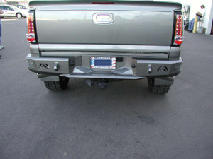 Fab Fours® CH99-W1250-1 Heavy Duty Rear Bumper Black GMC Sierra 2500