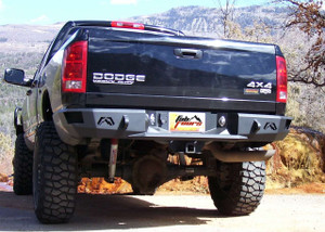 Fab Fours® DR03-W1050-B Heavy Duty Rear Bumper Bare Dodge Ram 3500