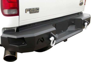 Fab Fours FS17-W4151-1 Premium Rear Bumper Black Ford F-250 Super Duty
