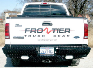Frontier® 100-19-9009 Diamond Series Rear Bumper w/ Lights For Ford F-250