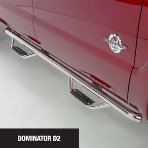 Go Rhino® D24156PS Dominator D2 SideSteps Cab Length Polished For F-350