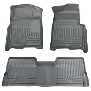 Husky Liners® 98332 WeatherBeater Floor Liner Front & Rear Gray For Ford F-150