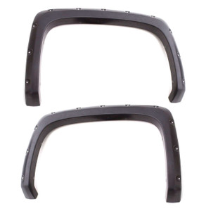 Lund® RX119TB Rivet Style Fender Flare Set Rear Black For Ford F-150