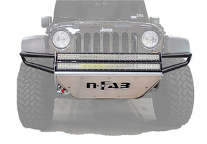N-Fab® J074LRSP RSP Replacement Front Bumper Black For Jeep Wrangler