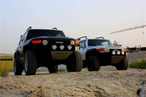 N-Fab® T063RSP RSP Front Bumper Multi-Mount w/ Skid Plate Black For FJ Cruiser