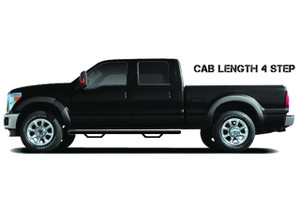 N-Fab® D1573QC-TX Cab Length Nerf Step Bar Black For Ram 1500