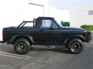 N-Fab® F8056B Wheel To Wheel Nerf Step Bar 3" Black For Ford Bronco