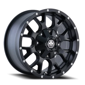 DOORBUSTER PRICING! - Mayhem Warrior Wheel 18x9 5x114.3 & 5x127 Matte Black 18mm | 8015-8956MB18