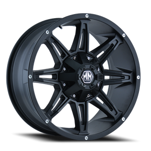 DOORBUSTER PRICING! - Mayhem Rampage Wheel 20x9 5x150 & 5x139.7 Matte Black 0mm | 8090-2997MB