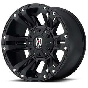 Xd Xd822 Monster Ii Wheel 17x9 5x139.7 & 5x150 Matte Black -12mm - FREE T-SHIRT INCLUDED! | XD82279086712N