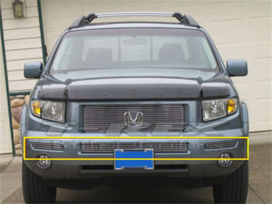T-Rex® 25733 Billet Series Bumper Grille Insert Polished Honda Ridgeline