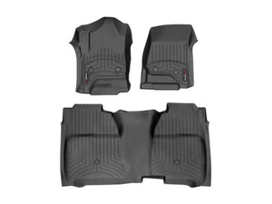 Weathertech 449651V-445422V FloorLiner DigitalFit Black 1st & 2nd Row Silverado
