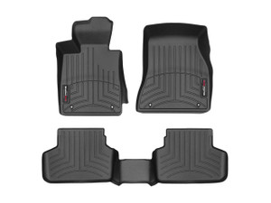 Weathertech® 441089-1-2 FloorLiner DigitalFit Black Front & Rear BMW 530e