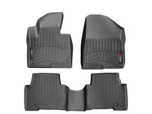 Weathertech® 44440-1-2 FloorLiner DigitalFit Black Hyundai Santa Fe