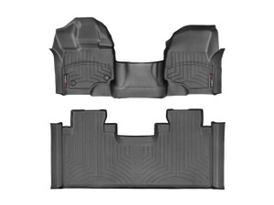 Weathertech 447931-446975 FloorLiner DigitalFit Black 1st & 2nd Row F-150