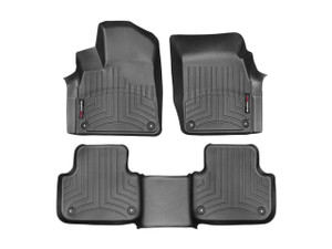 Weathertech® 44887-1-2 FloorLiner DigitalFit Black Front & Rear Audi Q7
