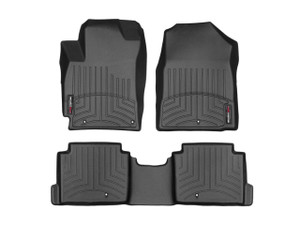 Weathertech® 44925-1-2 FloorLiner DigitalFit Black Front & Rear Hyundai Elantra