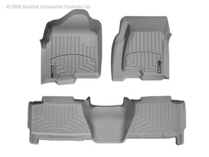 Weathertech® 460031-460612 FloorLiner DigitalFit Gray 1st & 2nd Row Avalanche