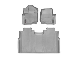 Weathertech® 46697-1-4 FloorLiner DigitalFit Gray 1st & 2nd Row Silverado