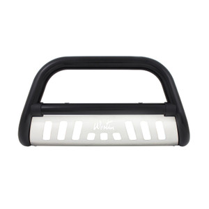 Westin Ultimate Bull Bar. 3 in. Dia.. Black Steel. w/Stainless Steel Skid Plate. | BCTC 32-3585