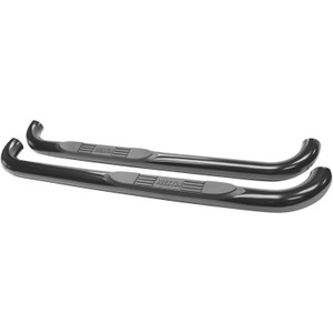 Westin E-Series 3 Round Nerf Step Bars. Black. Steel. Mount Kit Included. Rocker Mount. | BCTC 23-3925