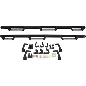 Westin HDX Stainless Drop Wheel To Wheel Nerf Step Bars. Textured Black. For Double Cab. | BCTC 56-5345952
