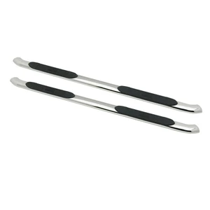 Westin Platinum 4 Oval Nerf Step Bars. Polished Stainless Steel. Mount Kit Included. Rocker Mount. For Double Cab. | BCTC 21-2770