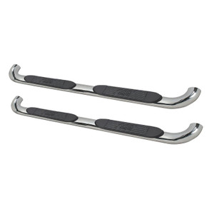 Westin Platinum 4 Oval Nerf Step Bars. Polished Stainless Steel. Mount Kit Included. Rocker Mount. | BCTC 21-4080
