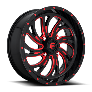 Fuel D642 Kompressor Atv Utv Wheel 20x7 4x156 Gloss Black Milled With Red Tint 13mm - FREE T-SHIRT INCLUDED! | D6422070A544